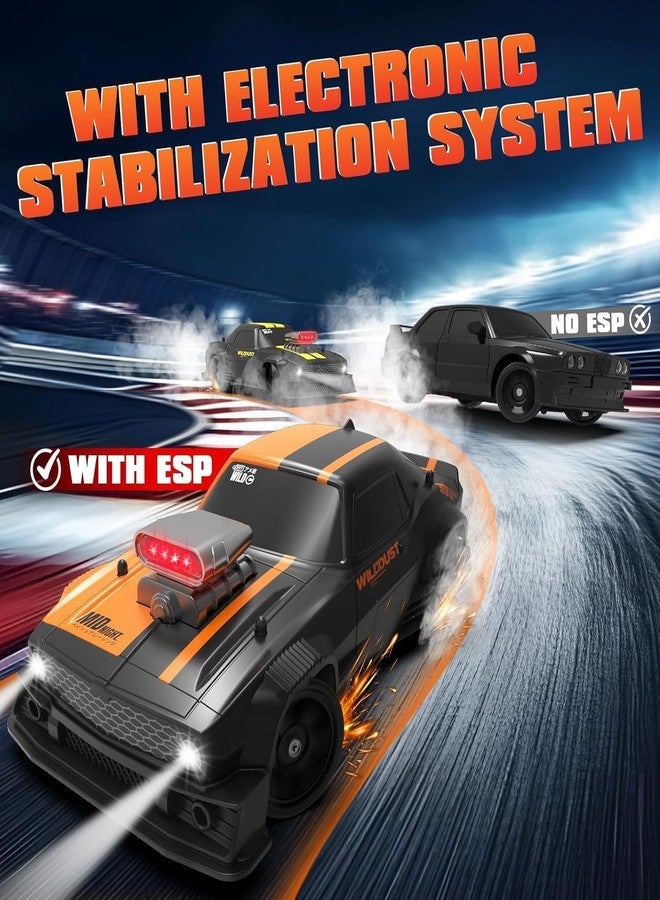 Daji 1:16 RC Drift Car 4WD 2.4GHz Remote Control Cars with Gyro 50km/H High Speed Drifting Car with LED Lights, Drift Tires ESP Full Proportion RC Race Cars Toy for Adults - Image 3